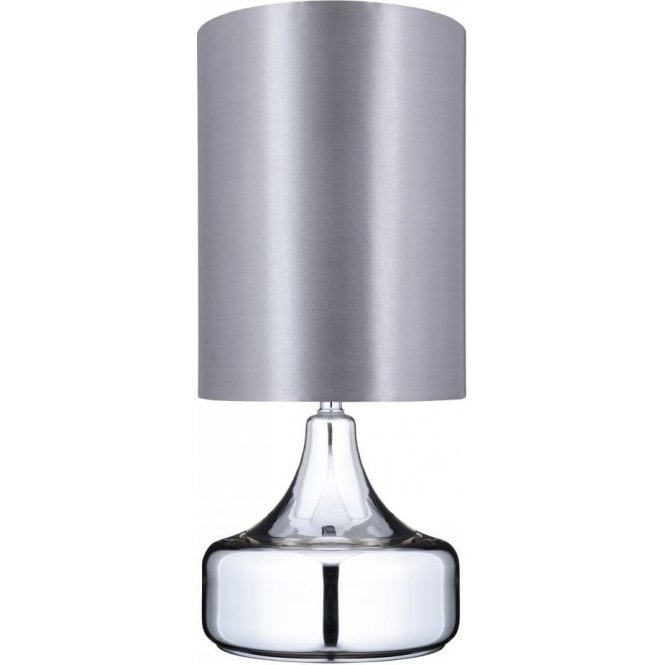 Searchlight Searchlight 1266CC Chrome glass table lamp